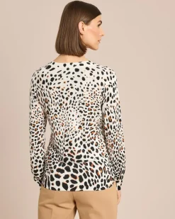 Leopullover mit Strass