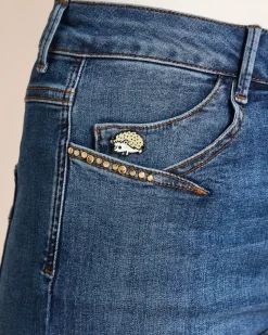 Lola Paltinger Jeans mit Dekosteinchen