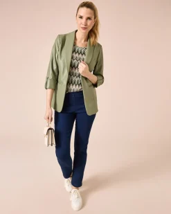 Longblazer im Lederlook