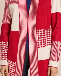 Longcardigan aufwendiges Jacquardmuster