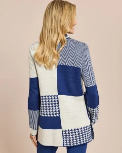 Longcardigan aufwendiges Jacquardmuster