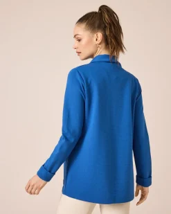 Longcardigan aus Ottoman-Jersey