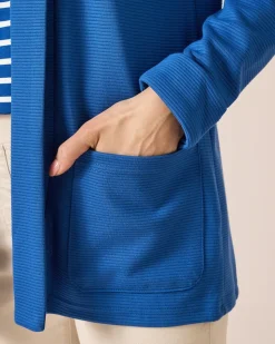Longcardigan aus Ottoman-Jersey
