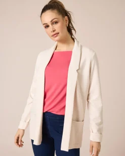 Longcardigan aus Ottoman-Jersey