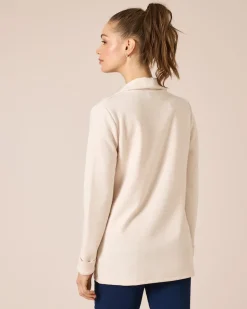 Longcardigan aus Ottoman-Jersey
