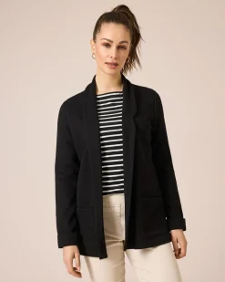 Longcardigan aus Ottoman-Jersey