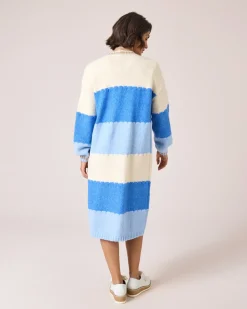 Long-Cardigan in offener Form