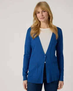 Longcardigan mit Taschen