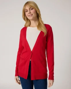 Longcardigan mit Taschen