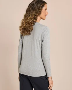 Longsleeve mit Knopfleiste
