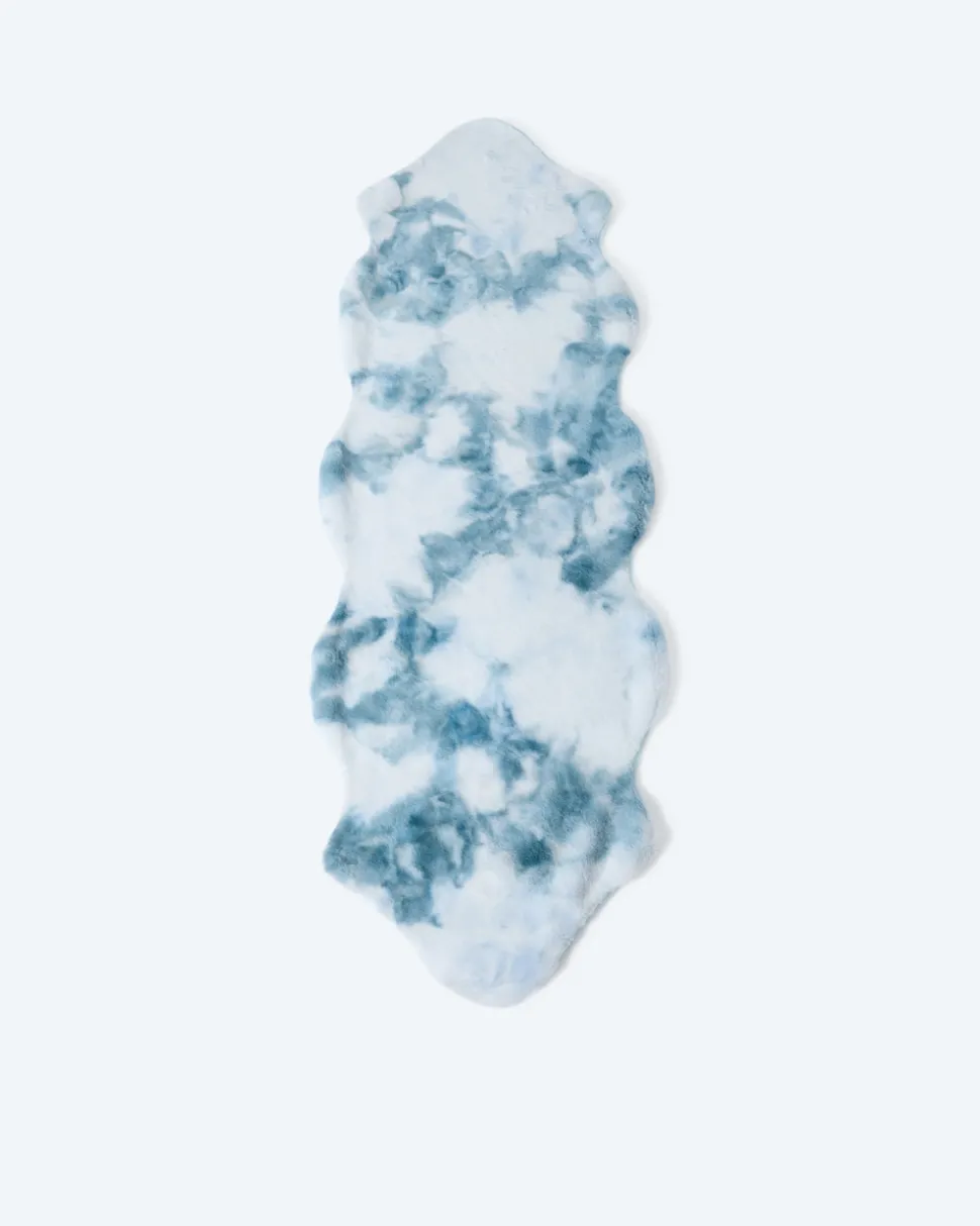 Läufer in Kaninchenfell-Optik "Batik"