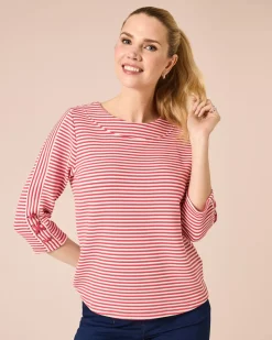 Lux Ottoman Sweater mit Streifen