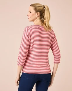 Lux Ottoman Sweater mit Streifen