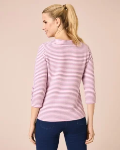 Lux Ottoman Sweater mit Streifen