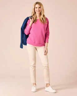 Lux Sweater mit Fledermaus-Ärmel