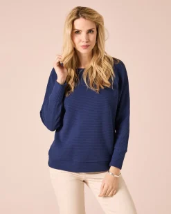 Lux Sweater mit Fledermaus-Ärmel