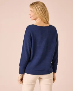 Lux Sweater mit Fledermaus-Ärmel