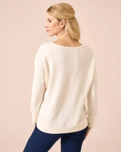 Lux Sweater mit Fledermaus-Ärmel
