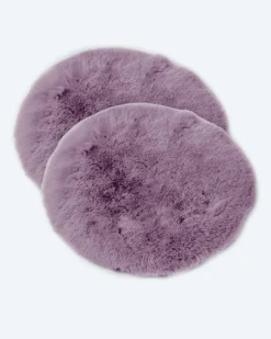 Luxus Hochflor Fell-Optik Sitzkissen, 2 Stk.