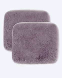 Luxus Hochflor Fell-Optik Sitzkissen, 2 Stk.