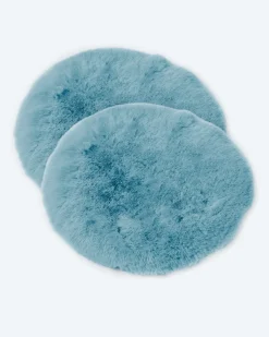 Luxus Hochflor Fell-Optik Sitzkissen, 2 Stk.