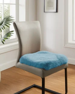 Luxus Hochflor Fell-Optik Sitzkissen, 2 Stk.