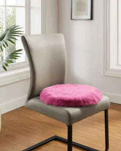 Luxus Hochflor Fell-Optik Sitzkissen, 2 Stk.