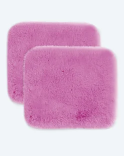 Luxus Hochflor Fell-Optik Sitzkissen, 2 Stk.