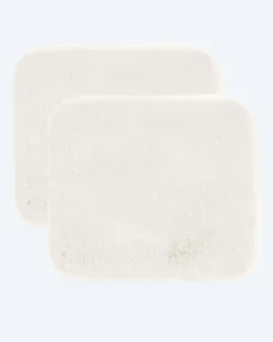 Luxus Hochflor Fell-Optik Sitzkissen, 2 Stk.