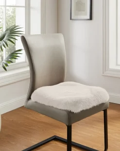 Luxus Hochflor Fell-Optik Sitzkissen, 2 Stk.