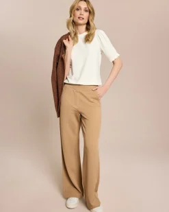 Marlenehose aus Strukturstoff