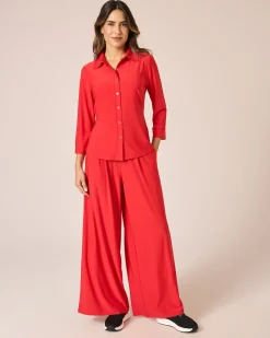 Marlenehose mit Logobund