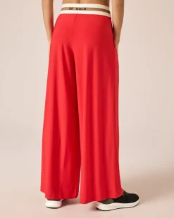 Marlenehose mit Logobund