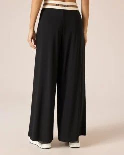 Marlenehose mit Logobund