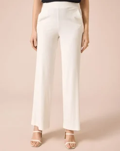 Marlenehose mit Rippenstruktur