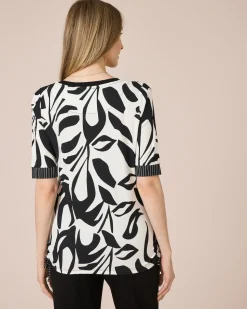 Midi-Shirt mit seitlichen Kordeln