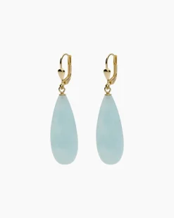 Ohrhänger mit Milky Aquamarin
