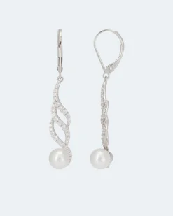 Ohrhänger MK-Perle 7 mm und Zirkonia