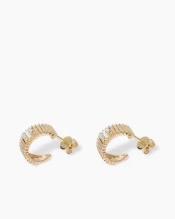 Ohrstecker mit Brillanten & Diamanten ca. 0,09 ct