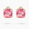 Ohrstecker mit Pink Topas & Brillanten