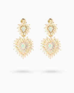 Ohrstecker mit Äthiopischem Opal & Zirkonen