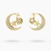 Ohrstecker "Mond & Sterne" mit Zirkonia
