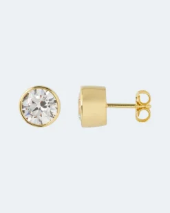 Ohrstecker-Set mit Zirkonia, 2 Paar
