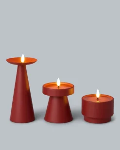 3 Outdoor Formkerzen