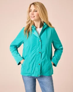 Outdoorjacke mit Kapuze