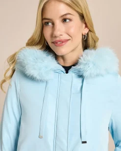 Outdoor Jacke mit Webpelz