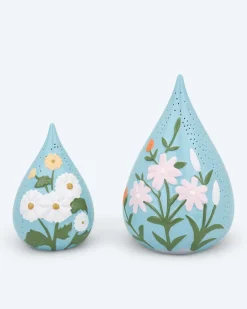 Outdoor Tropfen "Blütendesign" 2er-Set