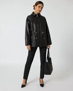 Parka aus Lederimitat