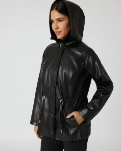 Parka aus Lederimitat