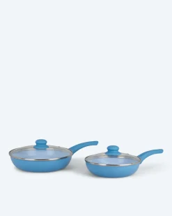 Pfanne + Glasdeckel, 2tlg.